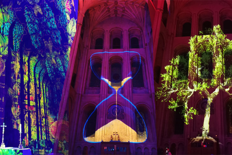 Norwich Cathedral hosts dazzling art installation
